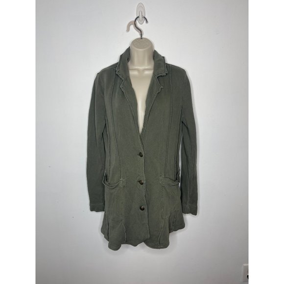 Free People Effortless Knit Jacket Green size small - Picture 4 of 10